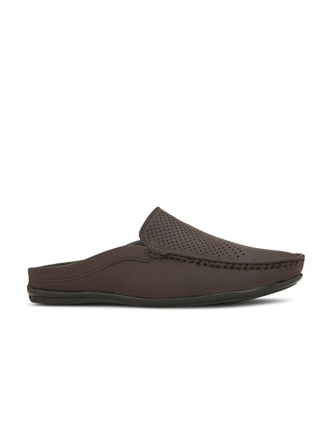 HERE&NOW Men Textured Mules - Image 4