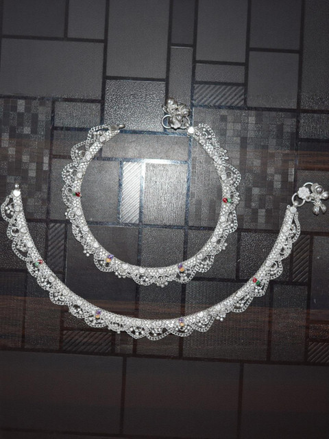 AanyaCentric Set Of 4 Silver-Plated Anklet - Image 3