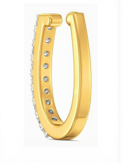 SHREEVARAM Gold-Plated Brass Nose Ring