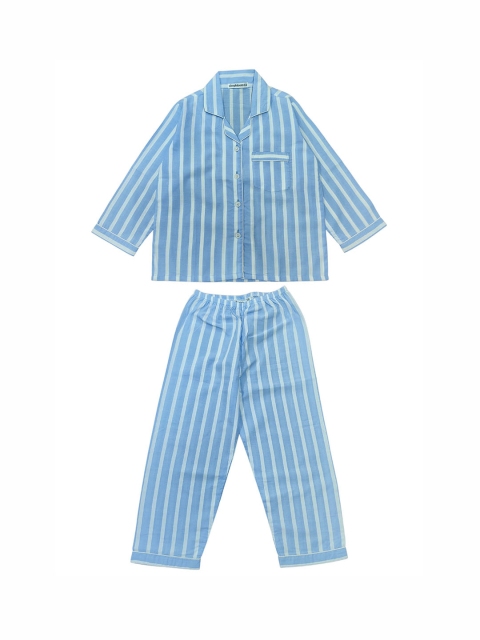 shopbloom Unisex Kids Striped Night suit