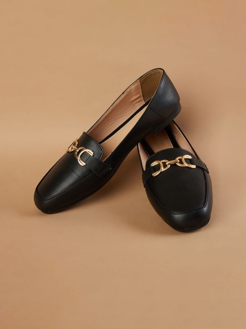 CODE by Lifestyle Women Solid Embellished Regular Loafers - Image 4