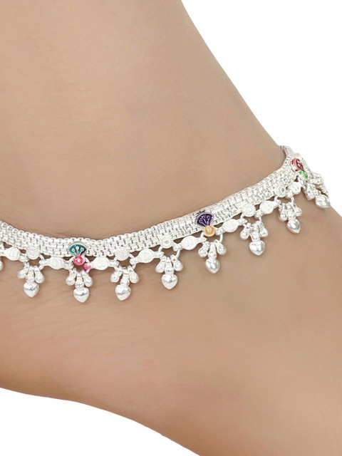 AanyaCentric Set Of 4 Silver-Plated Anklet - Image 3