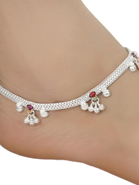 AanyaCentric Set Of 4 Silver-Plated Anklet - Image 2
