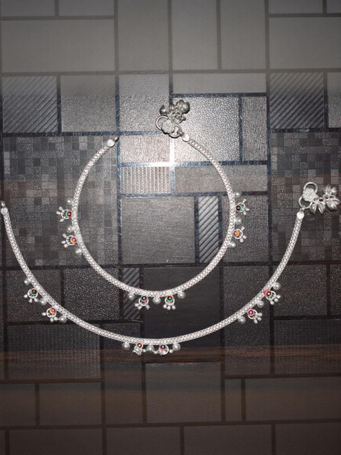 AanyaCentric Set Of 4 Silver-Plated Anklet - Image 5