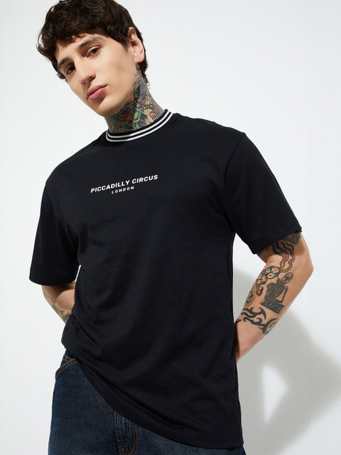 max Round Neck Regular Sleeves Pure Cotton T-shirt