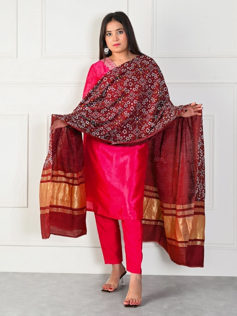 Apratim Printed Dupatta with Zari - Image 3