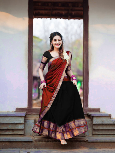 R K INFINITIVE Semi-Stitched Lehenga & Unstitched Blouse With Dupatta