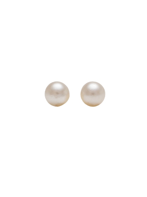 STUDEX 24K Pure Gold Plated Stainless Steel Pearls Beaded Circular Shaped Studs