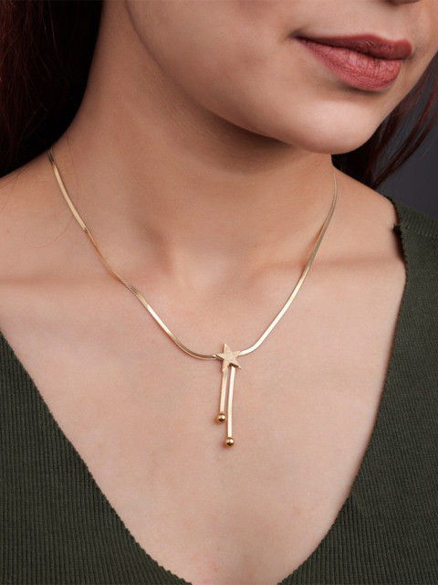 JKL Jewelry Stainless Steel Gold-Plated Minimal Chain