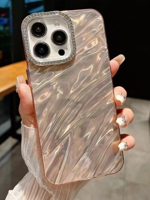CASE CREATION iPhone 12 Hot Diamond Ring Lens Film Camera Protection Back Case - Image 3