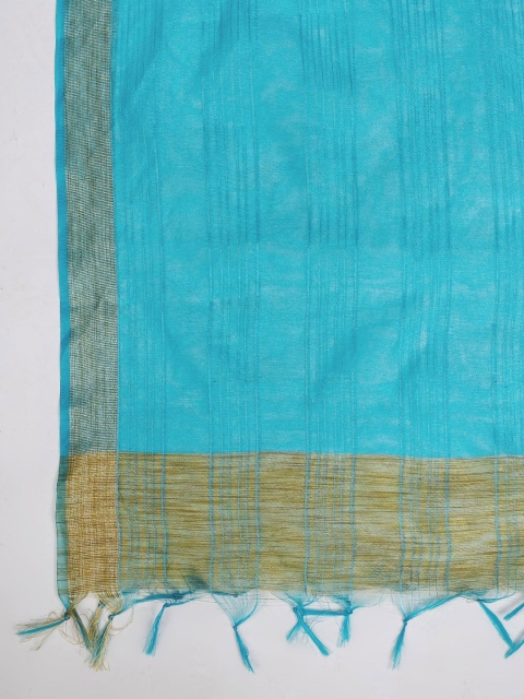 MUFFLY Woven Design Dupatta with Zari - Image 6