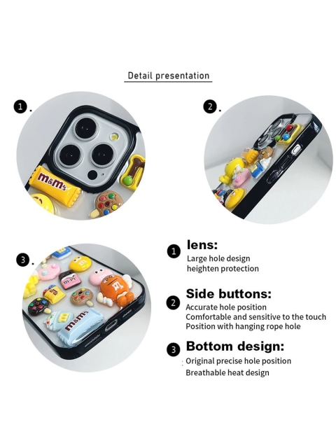 CASE CREATION iPhone 16 Pro Max 3D Cartoon Chocolate Candy Bumper Case - Image 7