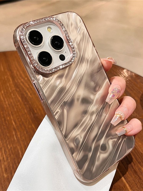 CASE CREATION iPhone 12 Hot Diamond Ring Lens Film Camera Protection Back Case - Image 2