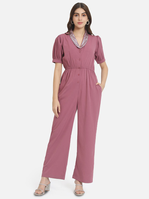 OTIRA Women Basic Jumpsuit with Embellished