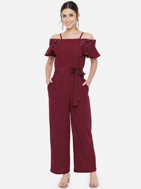 OTIRA Women Basic Jumpsuit with Embellished
