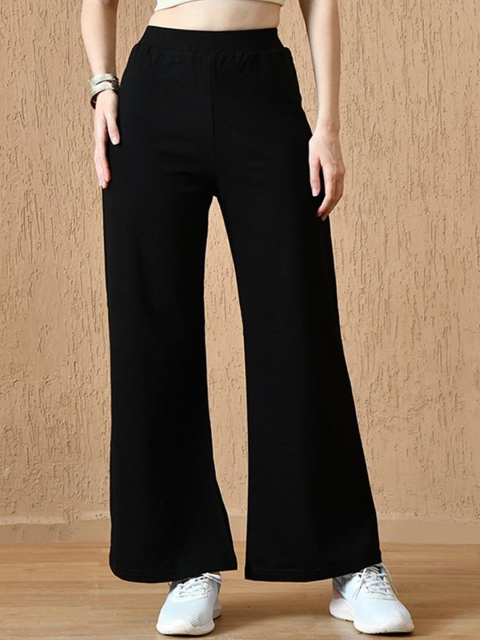 FITINC Women High-Rise Wide Leg Flared Trousers