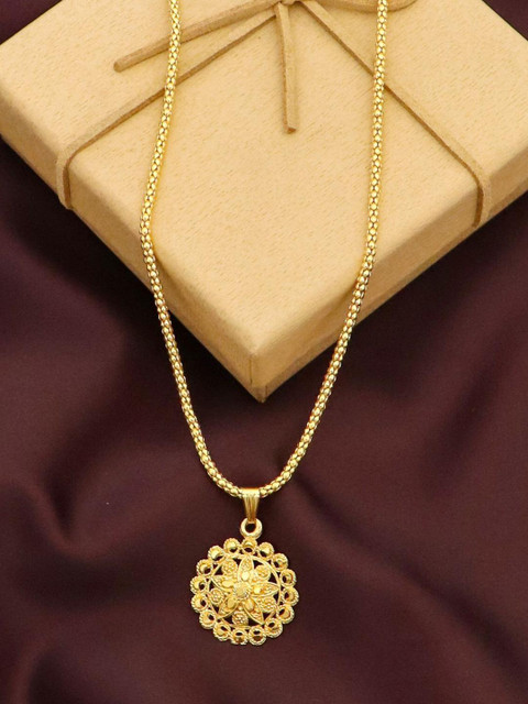 Ramdev Art Fashion Jwellery Gold-Plated Brass Necklace