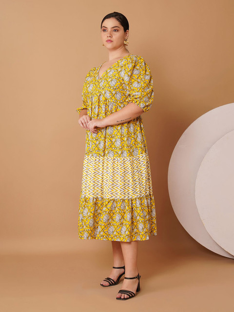 Sztori Women Floral Printed Midi Dress - Image 3