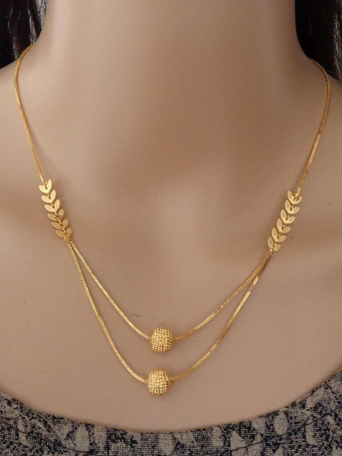 Ramdev Art Fashion Jwellery Gold-Plated Brass Necklace