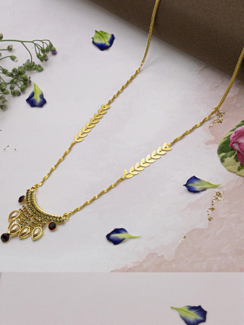 Ramdev Art Fashion Jwellery Gold-Plated Brass Necklace - Image 3