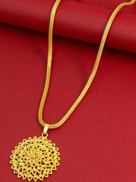 Ramdev Art Fashion Jwellery Gold-Plated Brass Necklace