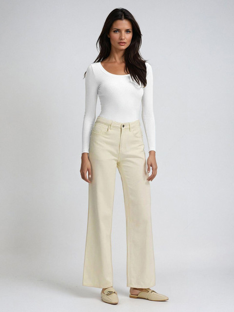 Stylecast X Kotty Women Ribbed Fitted Cotton Top - Image 7