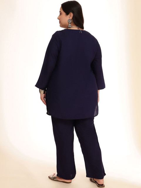 Sztori Women V-Neck Top With Trousers Co-Ords Set - Image 5