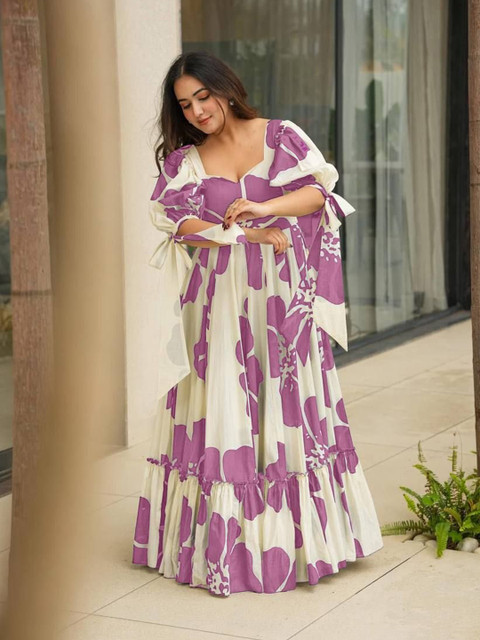 CORSICA Print A-Line Maxi Dress