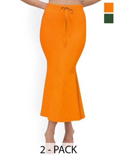 CALBONE Pack Of 2 High rise Mermaid Fit Stretchable Saree Shapewear