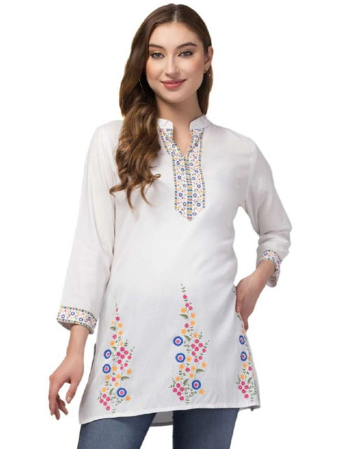 Aura Glam Women Ethnic Motifs Printed Kurti