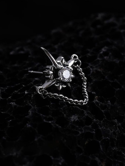 StyleCast x Revolte Stainless Steel Silver Plated Studded Contemporary Studs