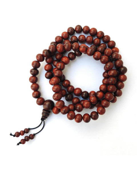 Apnisanskriti Unisex Red Sandalwood Chandan Elastic Mala