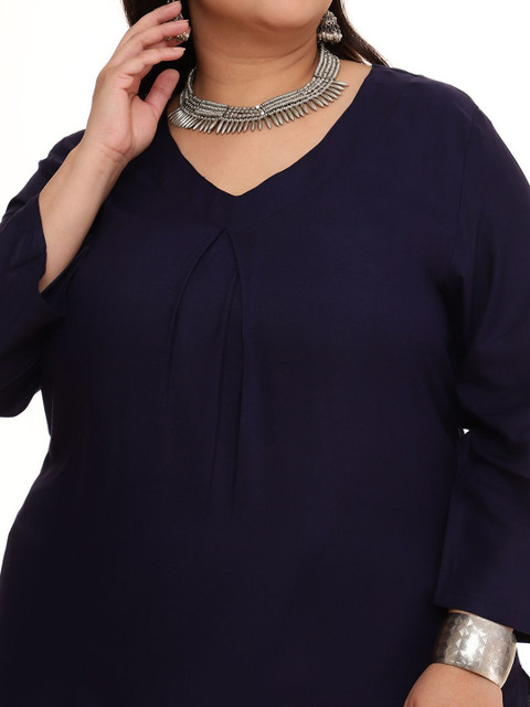 Sztori Women V-Neck Top With Trousers Co-Ords Set - Image 2