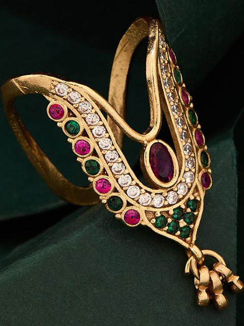 Anouk Women Brass Cubic Zirconia Finger Ring