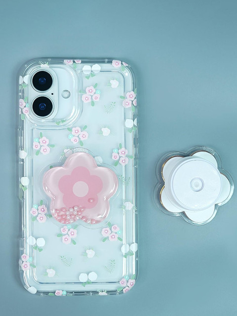 PEEPERLY Floral Printed iPhone 16 Plus Back Case Mobile Accessories