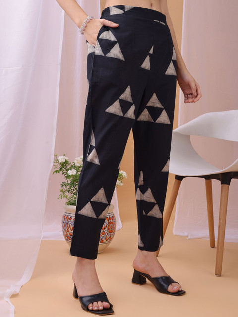 KALINI Printed Shirt-Collar Top With Trousers Co-Ords - Image 7