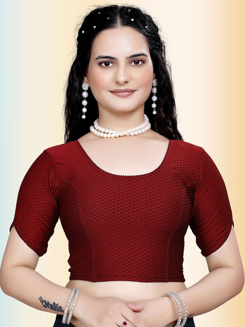 Moda Rapido Self Design Stretchable Saree Blouse