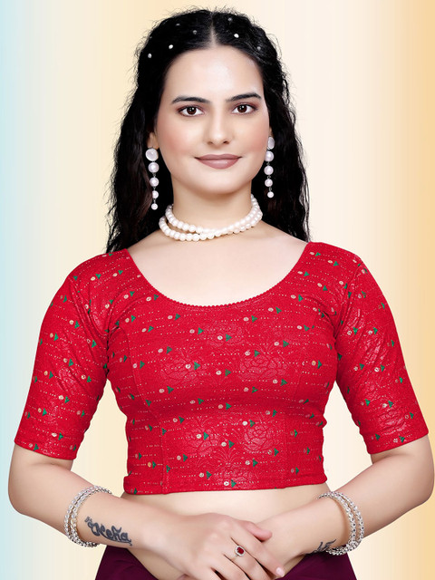 Moda Rapido Printed Stretchable Saree Blouse