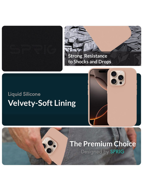 SPRIG iPhone 16 Pro Liquid Silicone Back Cover - Image 4