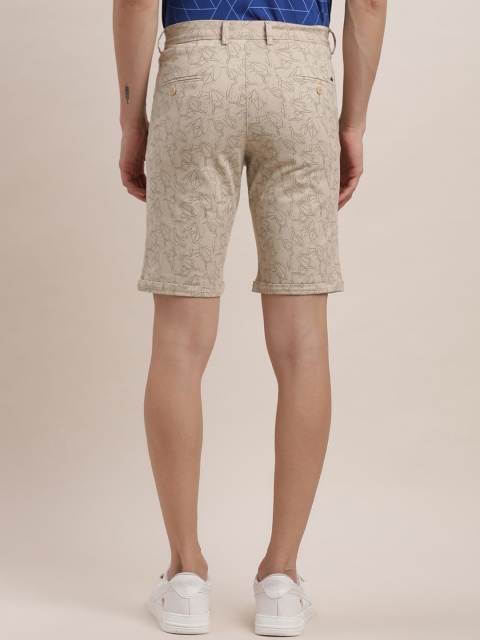 Turtle Men Self Design Printed Slim Fit Mid-Rise Shorts - Image 4