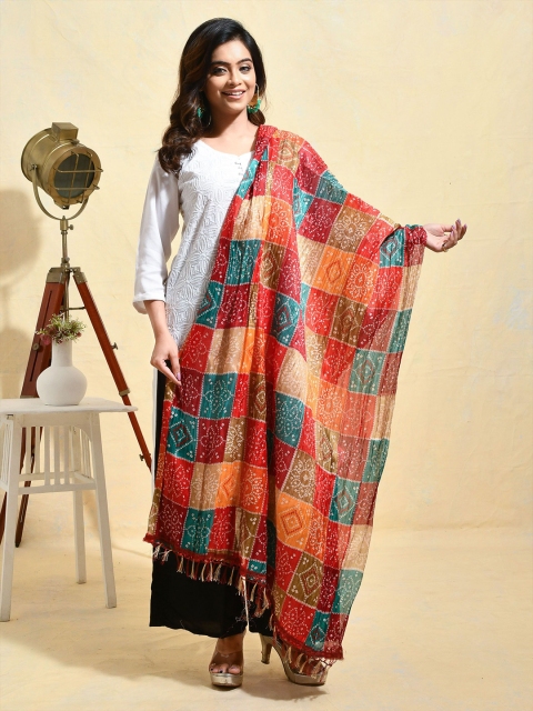 swatika Bandhani Printed Dupatta