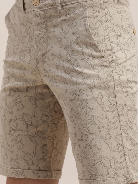 Turtle Men Self Design Printed Slim Fit Mid-Rise Shorts - Image 6