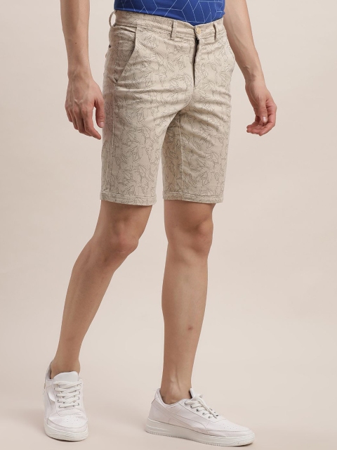 Turtle Men Self Design Printed Slim Fit Mid-Rise Shorts - Image 2
