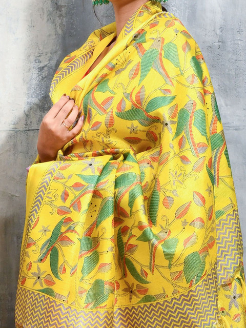 swatika Ethnic Motifs Printed Dupatta With Tasselled - Image 2