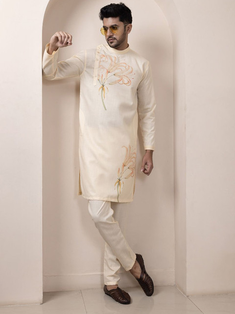 DEVOILER Men Ethnic Motifs Printed Kurta