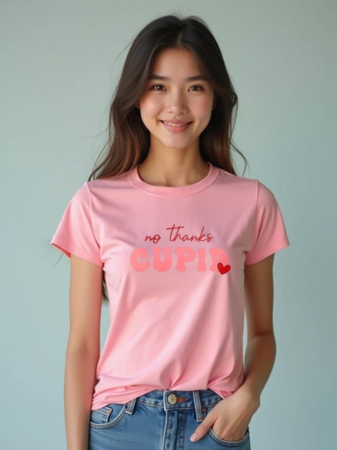 DressBerry Women Typography Printed Round Neck Cotton T-shirt