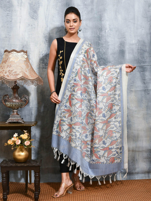 Swatika Women Ethnic Motifs Printed Tasselled Dupatta