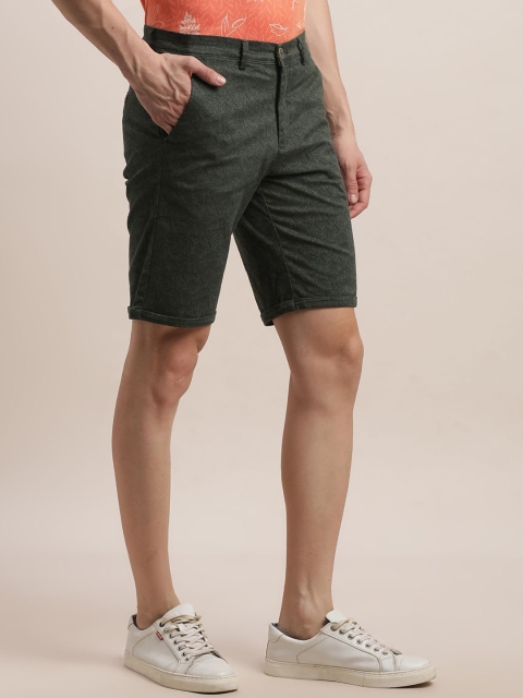 Turtle Men Printed Slim Fit Mid-Rise Cotton Shorts - Image 2