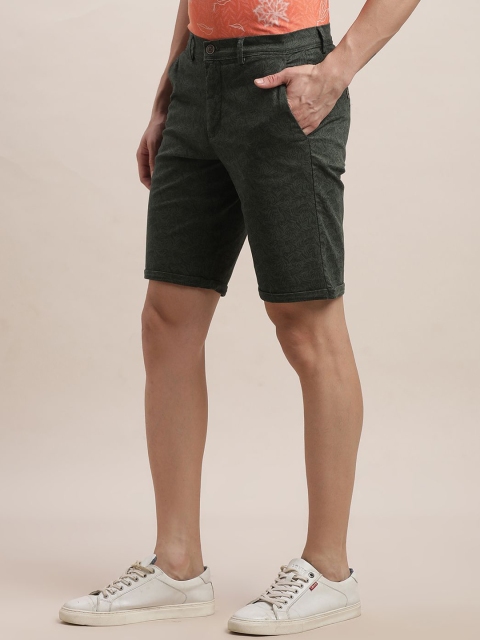 Turtle Men Printed Slim Fit Mid-Rise Cotton Shorts - Image 3