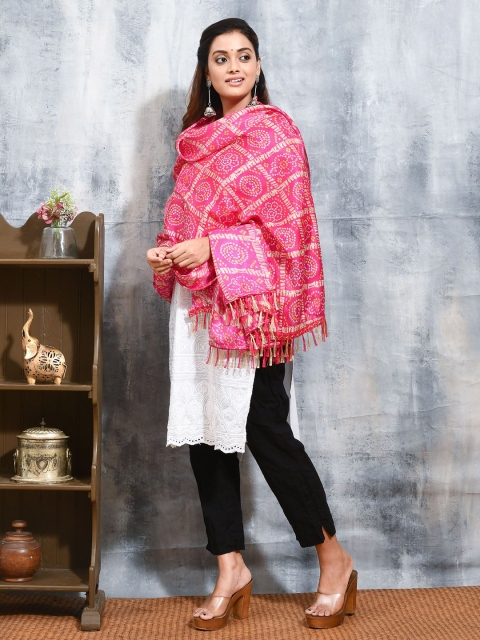 swatika Bandhani Printed Dupatta - Image 3
